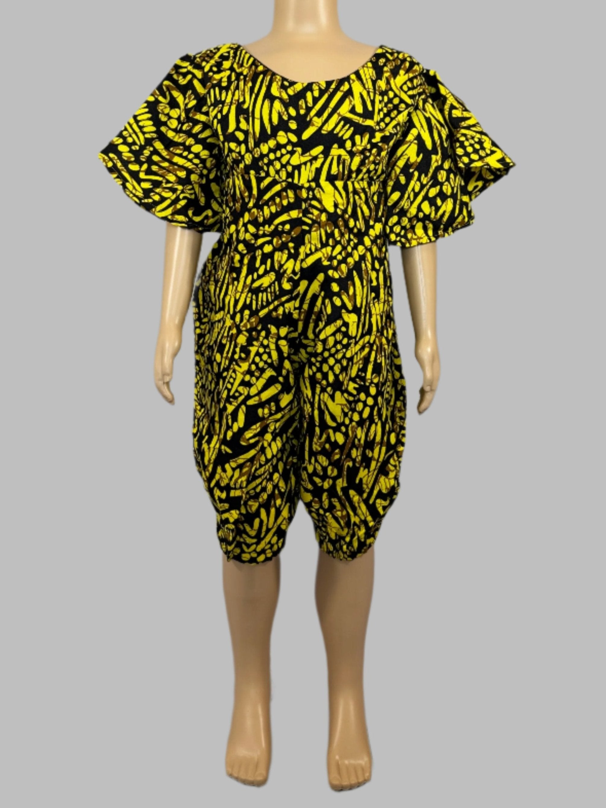 Black yellow jumpsuit online