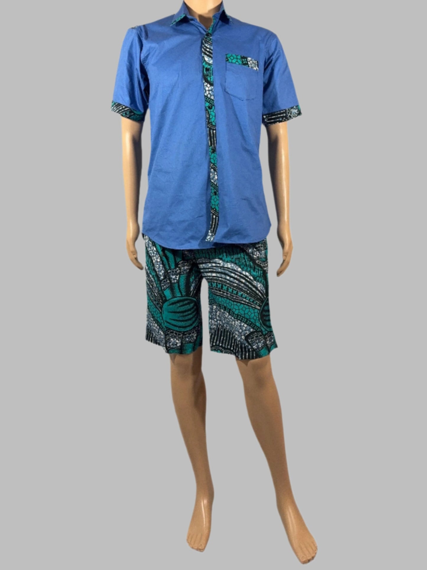 Teal Harmony Shorts for Men