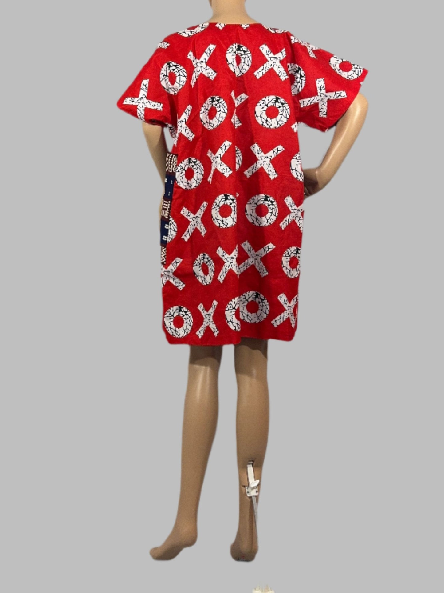 Royal Red Boubou Dress for Ladies