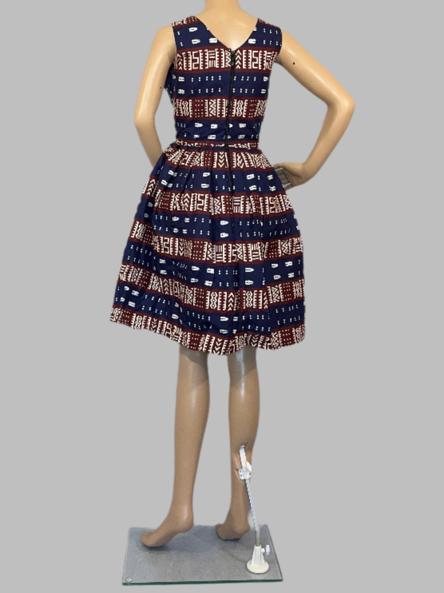 Tribal Grace Sleeveless Corset Dress for Ladies