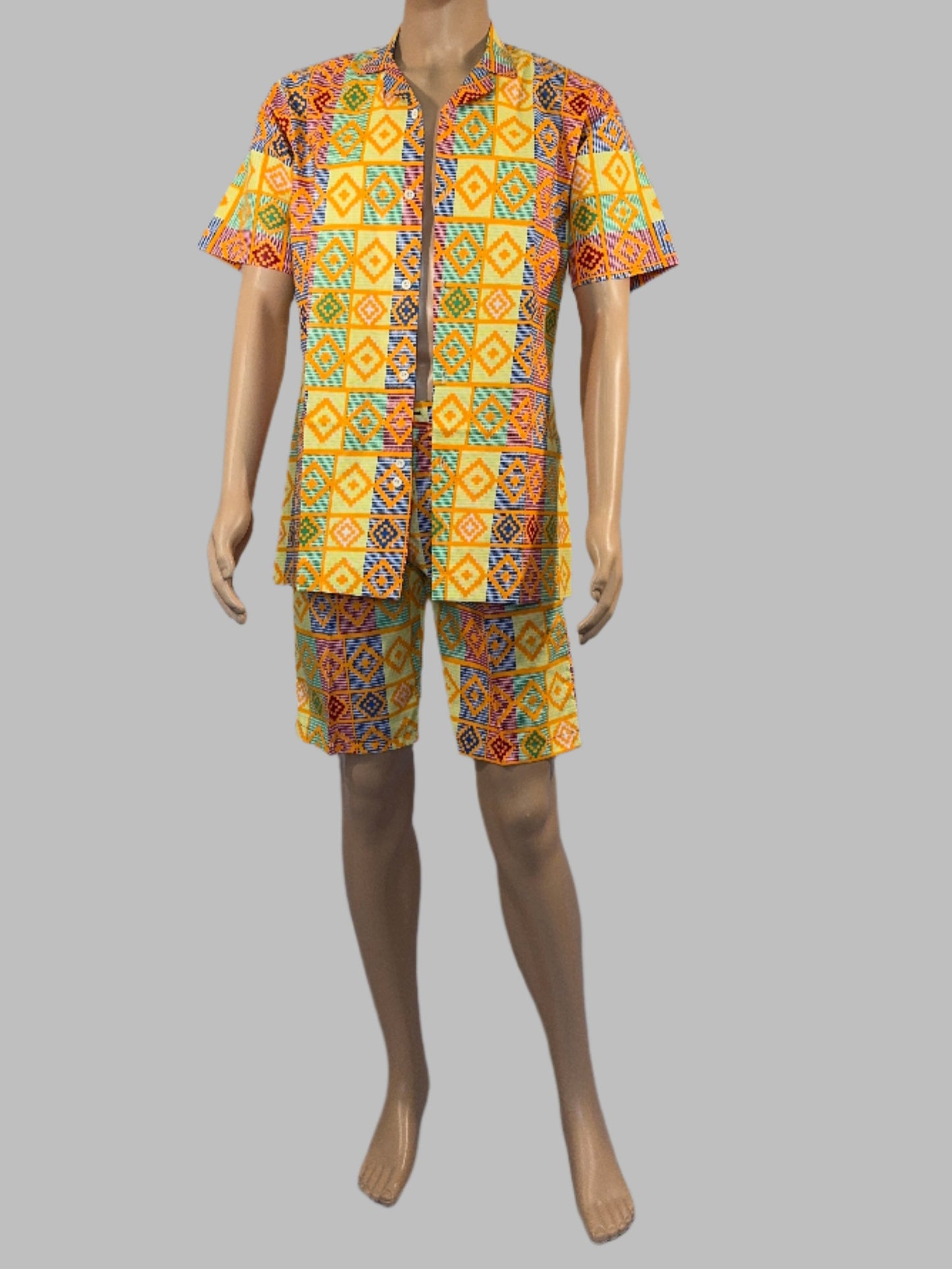 Radiant Tribal Fusion Men's Two-Piece Set